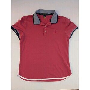 Polo Golf Ralph Lauren Shirt Women's Medium Watermelon Tailored Fit Wicking